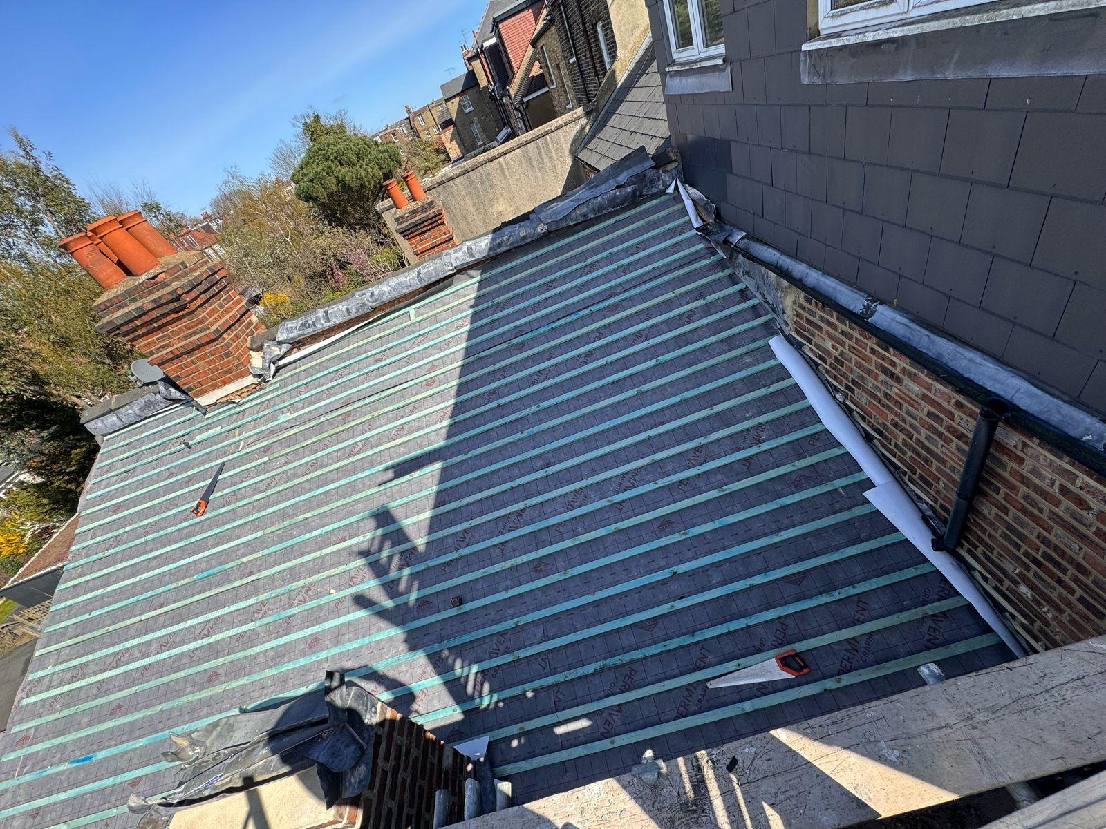 Complete re-roofing