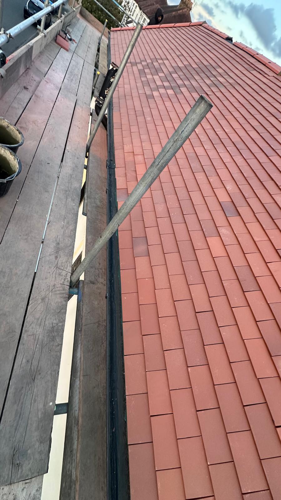 New lead flashing around chimney stack